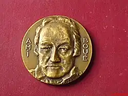 Ami-Boué-Medaille der Société Géologique der France (Werk von Georges Deicha)