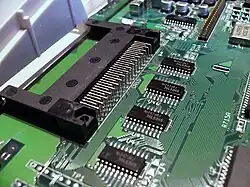 Teil der Hauptplatine mit PCMCIA-Schnittstelle