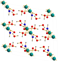 Struktur von Ammoniumdiuranat