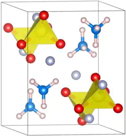 Kristallstruktur von Ammoniumfluorosulfonat