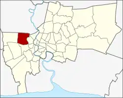 Karte von Bangkok, Thailand mit Taling Chan