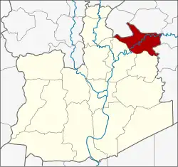 Karte von Ayutthaya, Thailand, mit Tha Ruea