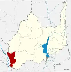 Karte von Lop Buri, Thailand, mit Tha Wung