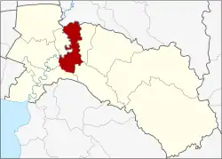 Karte von Chachoengsao, Thailand, mit Bang Khla