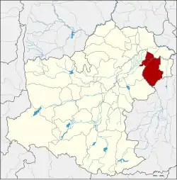 Karte von Nakhon Ratchasima, Thailand, mit Chum Phuang