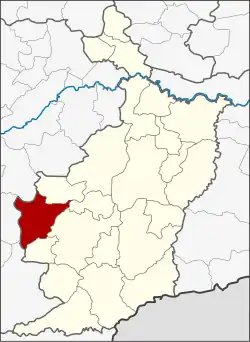 Karte von Buri Ram, Thailand, mit Nong Ki