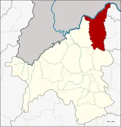 Karte von Loei, Thailand, mit Pak Chom