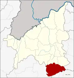 Karte von Loei, Thailand, mit Phu Kradueng