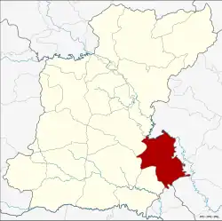 Karte von Roi Et, Thailand, mit Phanom Phrai