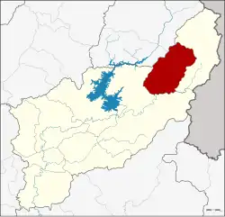 Karte von Uttaradit, Thailand, mit Fak Tha