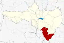 Karte von Nakhon Sawan, Thailand, mit Thakli