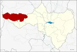 Karte von Nakhon Sawan, Thailand, mit Mae Wong