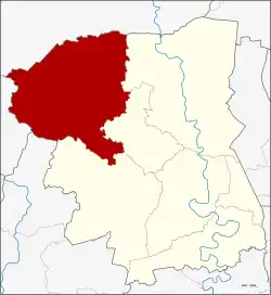 Karte von Nakhon Pathom, Thailand, mit Kamphaeng Saen