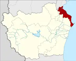 Karte von Phetchaburi, Thailand, mit Ban Laem