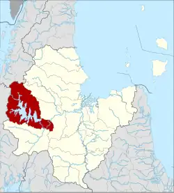 Karte von Surat Thani, Thailand, mit Ban Ta Khun