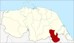 Karte von Pattani, Thailand, mit Kapho