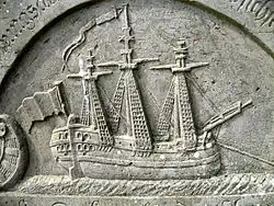 Grabsteins eines Seemanns, Detail