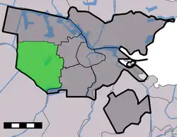 Lage des Stadtbezirkes Nieuw-West in Amsterdam