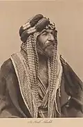 „Ein arabischer Scheich“. Irak, vor 1930.