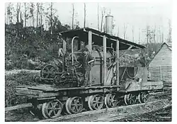 Frühe Dispatch-Lokomotive von 1904, ab 1907 in Ngahere