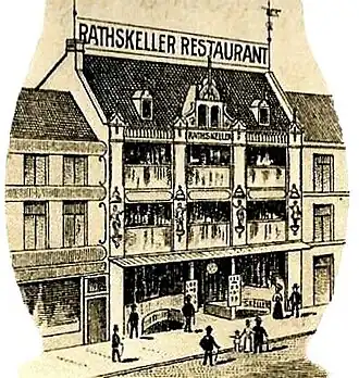 Tietz II, Großkölnstraße 1, mit Rathskeller im Untergeschoss