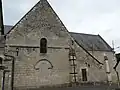 Ehemalige, heute verfallene romanische Kirche in Villaines-les-Rochers