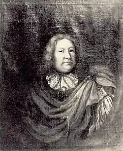 Darstellung ab Oberkörper der Lemmaperson in schwarzweiß als bearbeiteter Bildausschnitt.