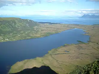 Blick von Andøya über den Andfjord (hinten)[1]