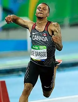 Andre De Grasse – ausgeschieden als Fünfter des zweiten&nbsp;Halbfinals