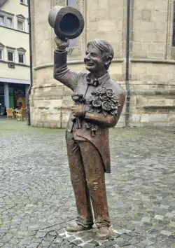 Alois, Bronze, Höhe&nbsp;220&nbsp;cm, Marktplatz Schwäbisch Gmünd