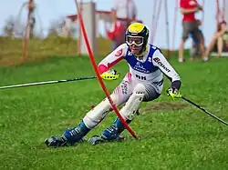 Andreas Guttmann im Slalom der WM 2009