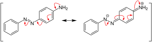 Anilingelb Delokalisierung