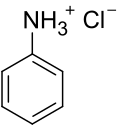 Strukturformel von Aniliniumchlorid