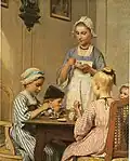 Albert Anker, Kinderfrühstück, 1879