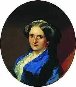 Anna Alexejewna Andro, geb. Olenina, 1851