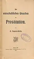 Die wirtschaftlichen Ursachen der Prostitution 1903