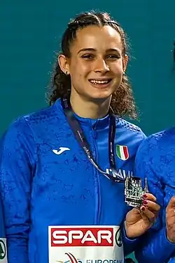 Anna Polinari bei den Halleneuropameisterschaften 2023 in Istanbul