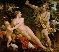 Venus und Adonis, um 1595, Kunsthistorisches Museum, Wien