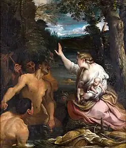Latona und die lykischen Bauern, Gemäldegalerie, Schloss Kroměříž