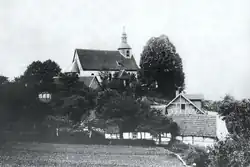 Appenrode mit Kirche am 21. Februar 1925 (Foto aus Familienbesitz)
