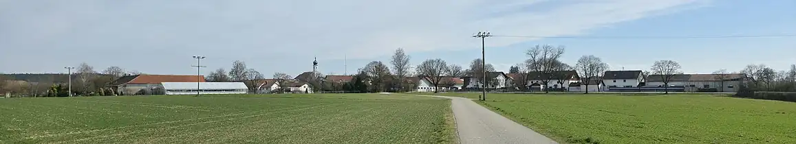 Ortsansicht Kirchasch von Nordwest