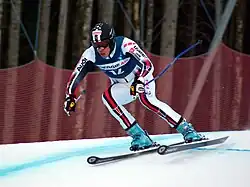 Anthony Obert im EC-Riesenslalom in Hinterstoder im Januar 2008