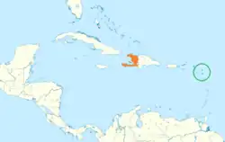 Lage von Antigua und Barbuda und Haiti