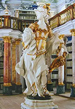 Athena in der Bibliothek des Klosters Ottobeuren
