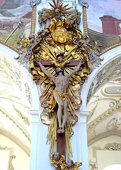Gnadenstuhl in der Pfarrkirche von Steingaden