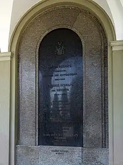 Anton Schrafl-von Gugelberg (1873–1945) Präsident der Generaldirektion der SBB. 1926 Dr. h.c. der ETH Zürich. Oberst. 1900 Heirat mit Elisabeth Bertha Margaretha Gugelberg von Moos (1876–1956), Tochter des Ulysses. Familien Grab, Feld 19, auf dem Friedhof Friedental, Stadt Luzern