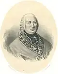 Antoni Kazimierz Ostrowski, Bischof von Livland-Pilten (1753–1763), später Primas von Polen und Litauen