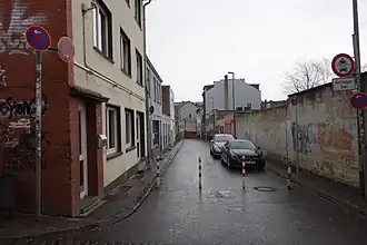 Blick von der Nikolausstraße aus