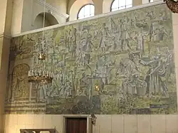 Fresko mit Szenen aus dem Alten Testament (1962) von Hans Alexander Brunner