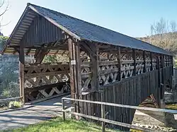 Holzbrücke Anzenwil von Brunnadern über den Necker